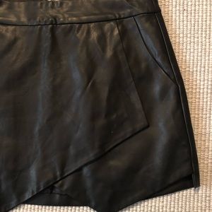 Faux leather skirt